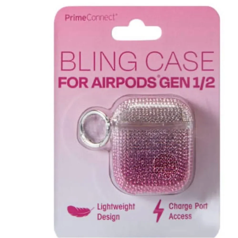🛍️Pink Rhinestone AirPods Bling Case for AirPods Gen1/2 💥